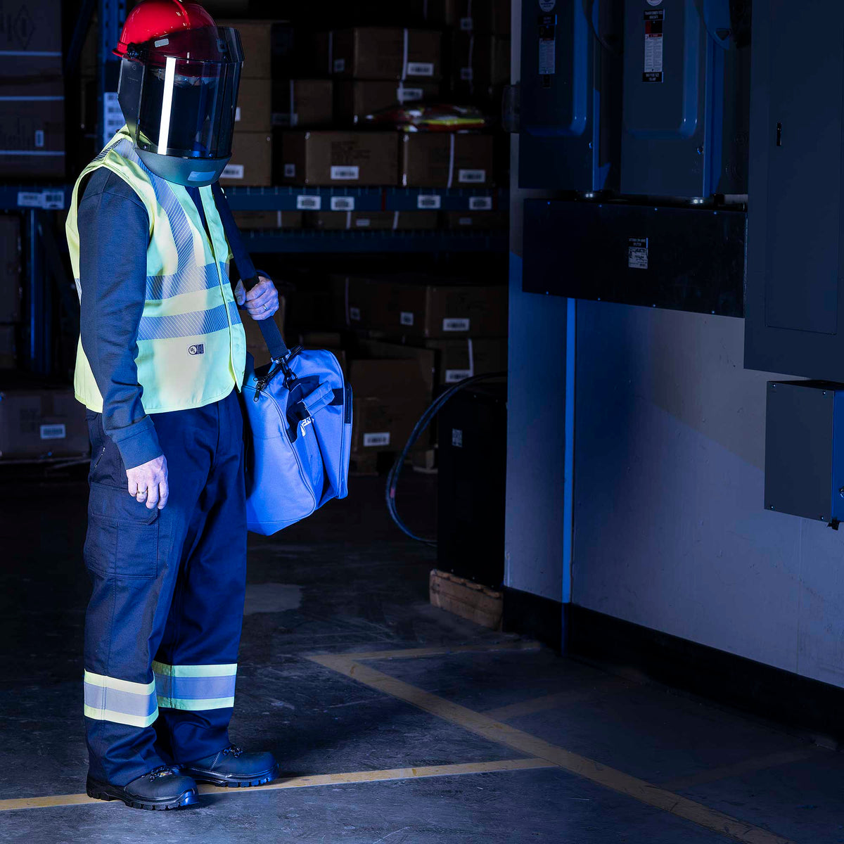 Oberon FR/Arc-Rated Hi-Vis/Navy Blue Cargo Pants