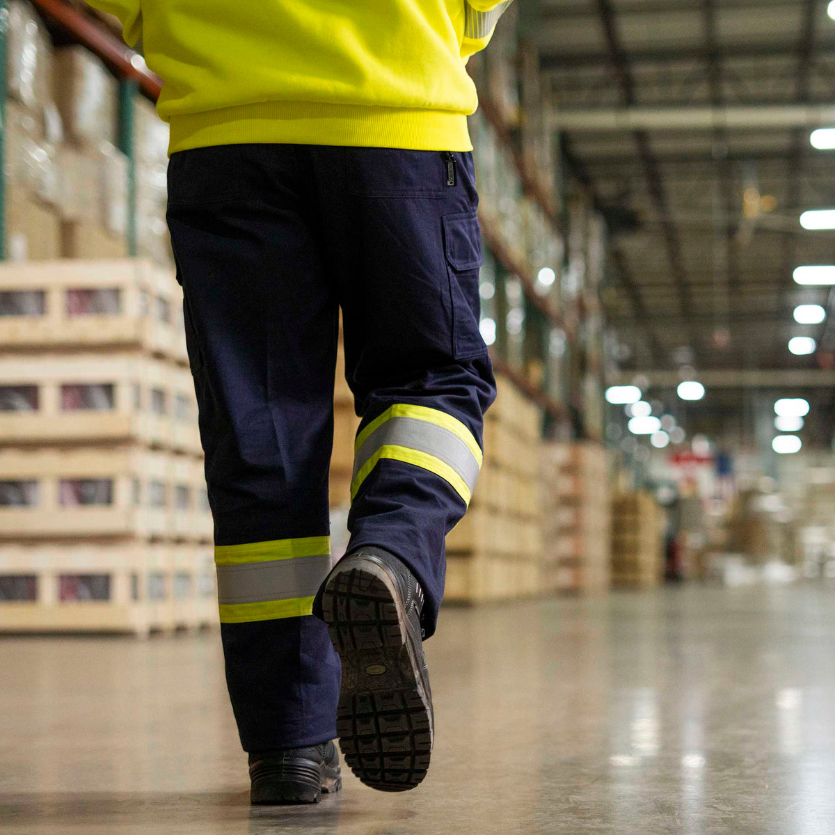 Oberon FR/Arc-Rated Hi-Vis/Navy Blue Cargo Pants