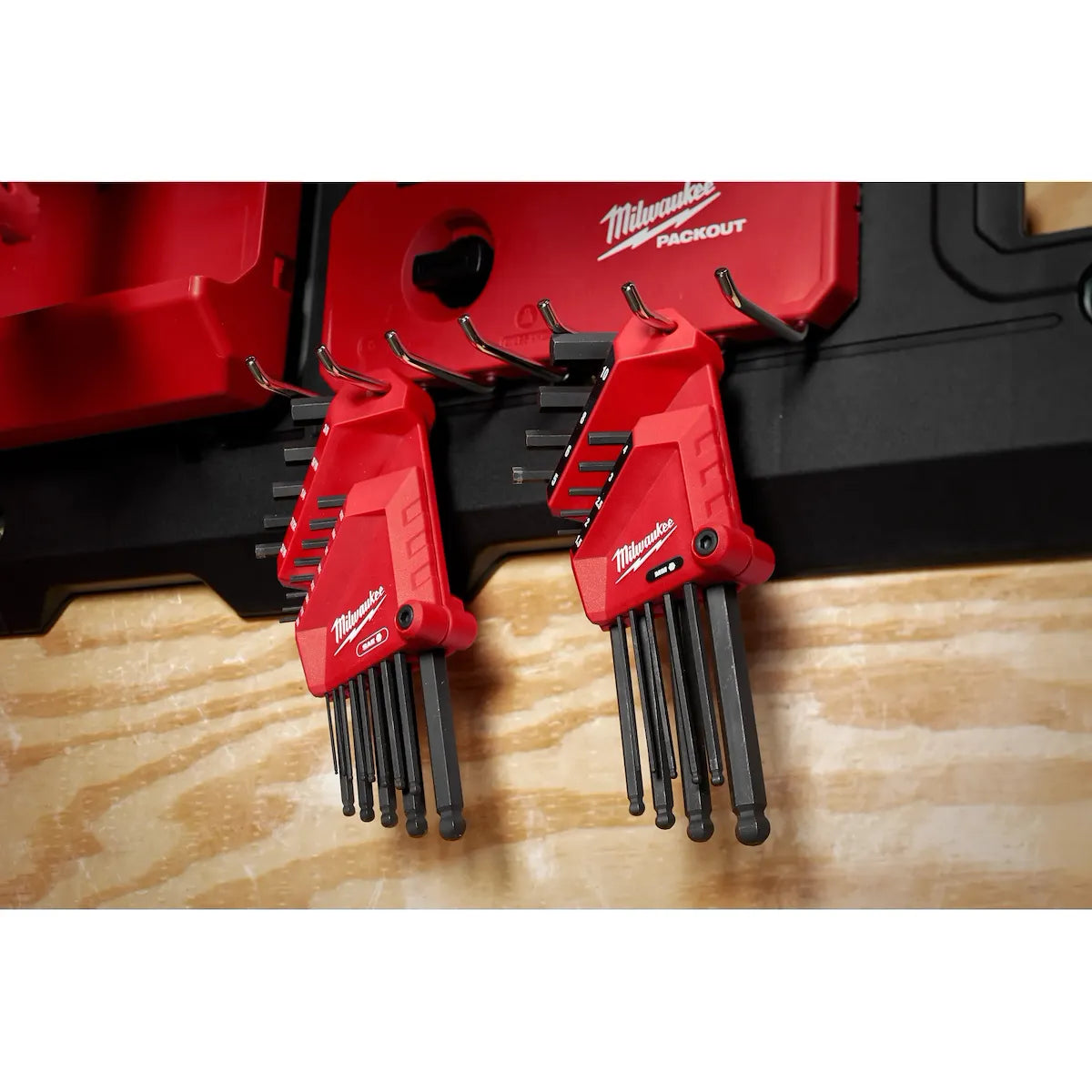 Milwaukee 22-Key Ball End L-Style Hex Key Set - SAE/Metric 48-22-2187 | 22-Piece