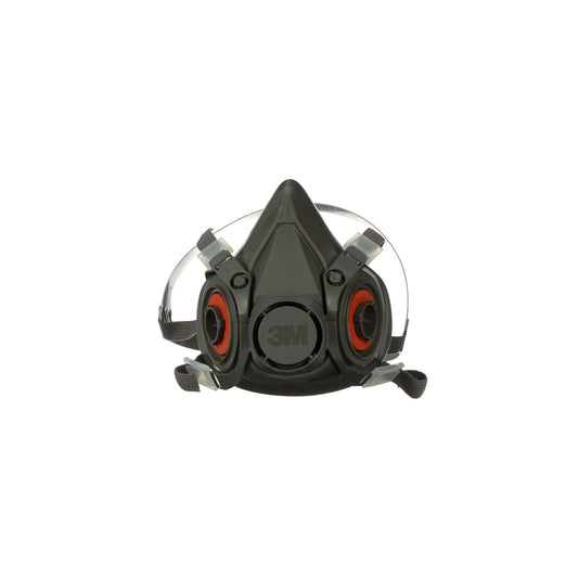 3M 6000 Reusable Respirator Industrial Half Face 4 Point Adjustable Head Strap Large Gray