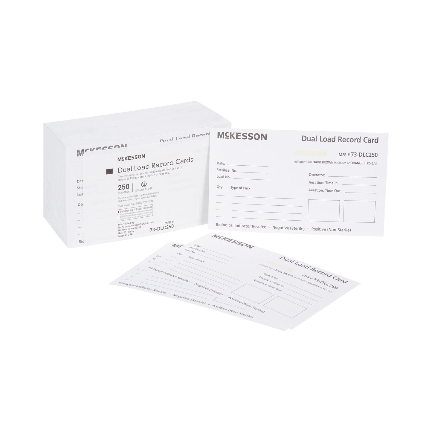 McKesson Sterilization Record Card