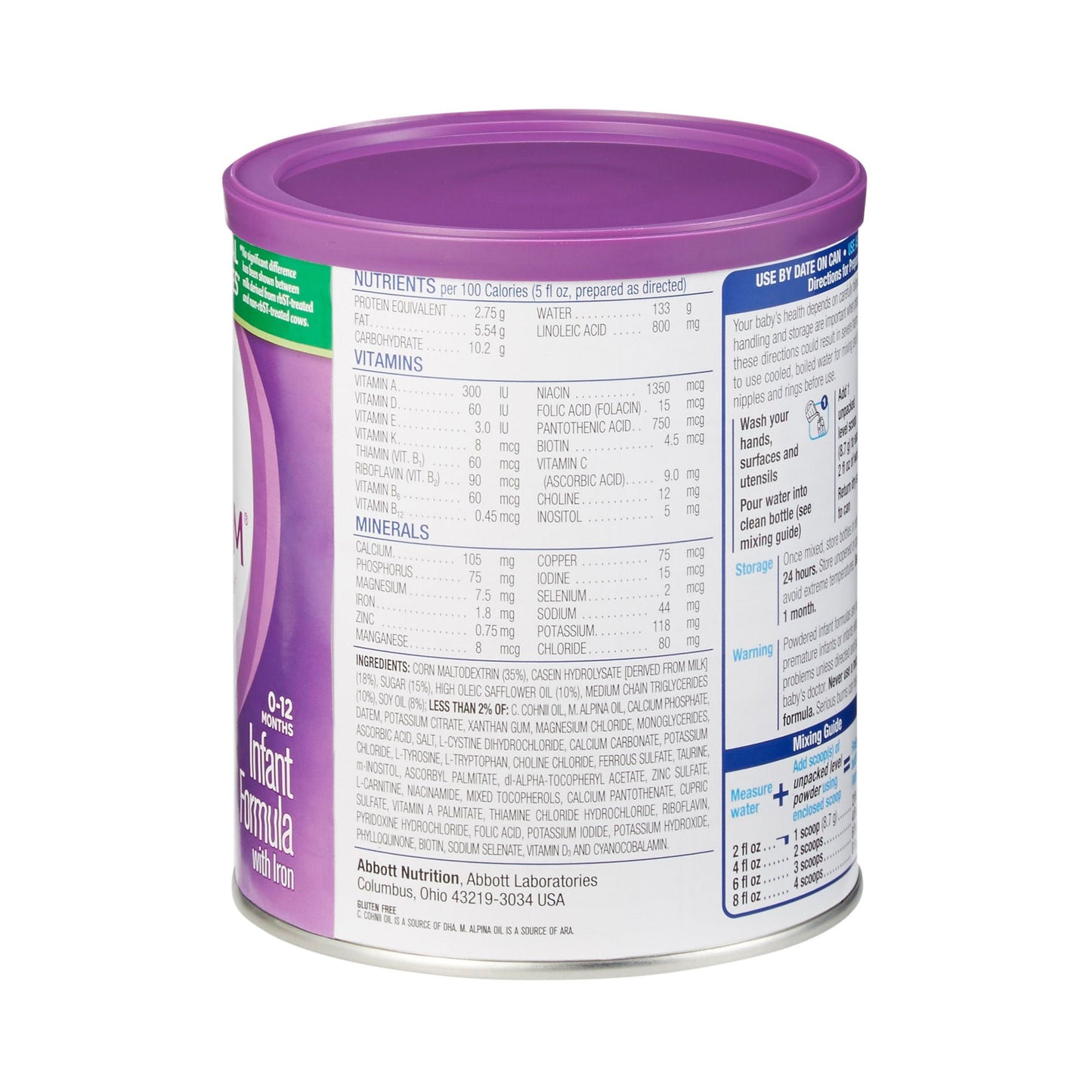 Similac® Alimentum® Infant Formula, can