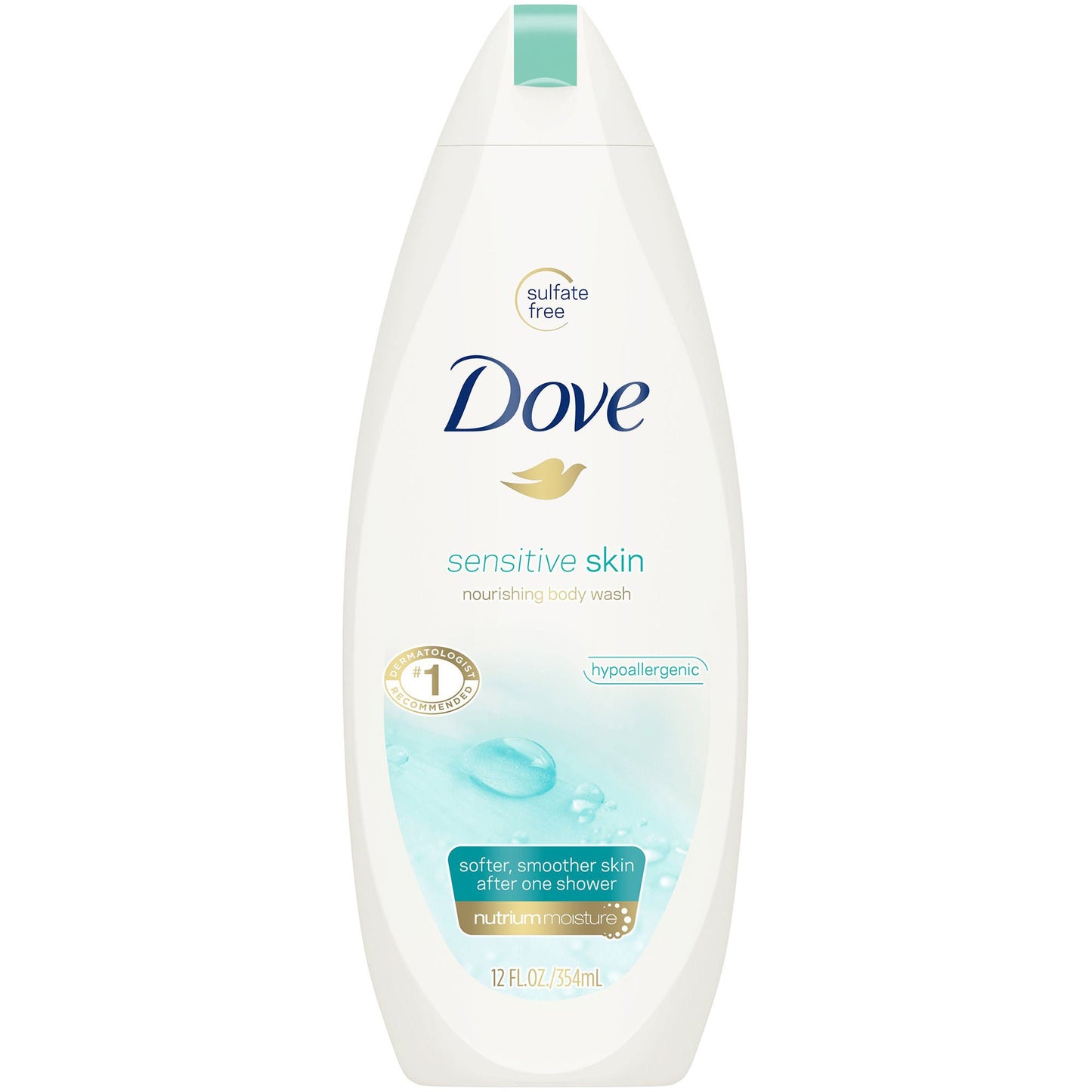 Dove® Sensitive Skin Body Wash, Unscented, Bottle