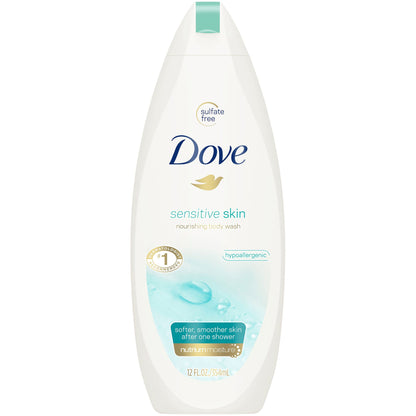 Dove® Sensitive Skin Body Wash, Unscented, Bottle