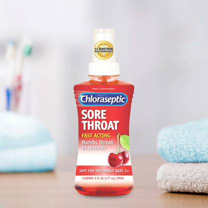 Chloraseptic® Phenol Sore Throat Relief, Spray Bottle