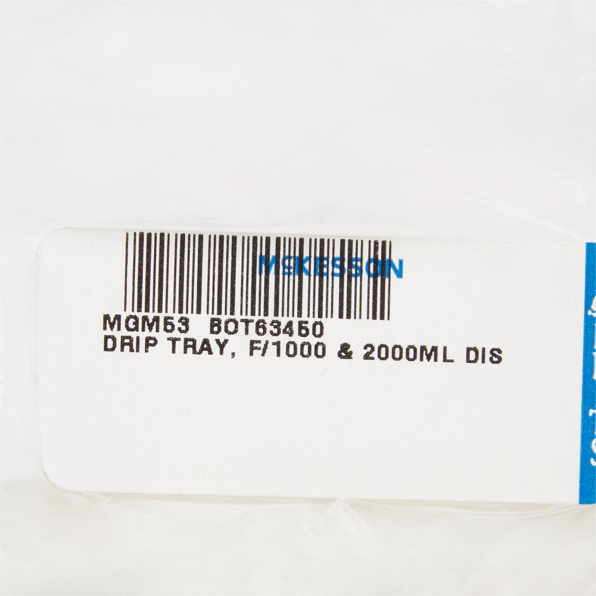 McKesson Dispenser Drip Tray for 1000 and Dispensers