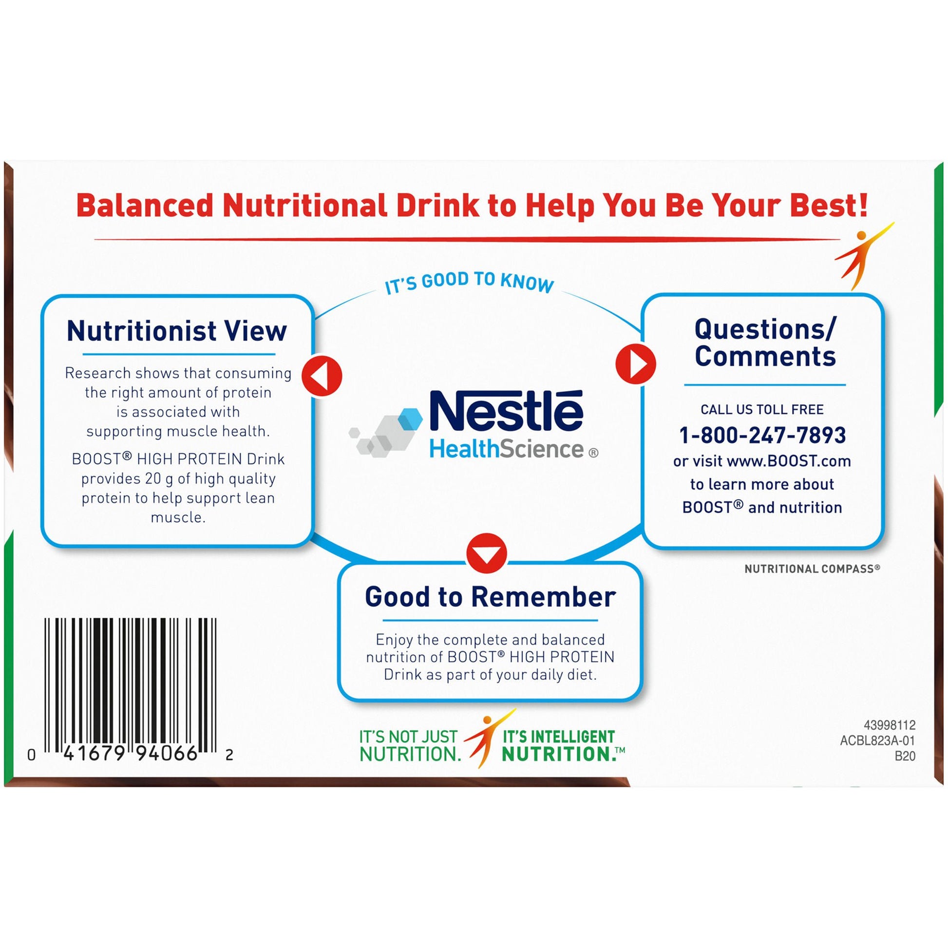Boost® High Protein Chocolate Complete Nutritional Drink, bottle