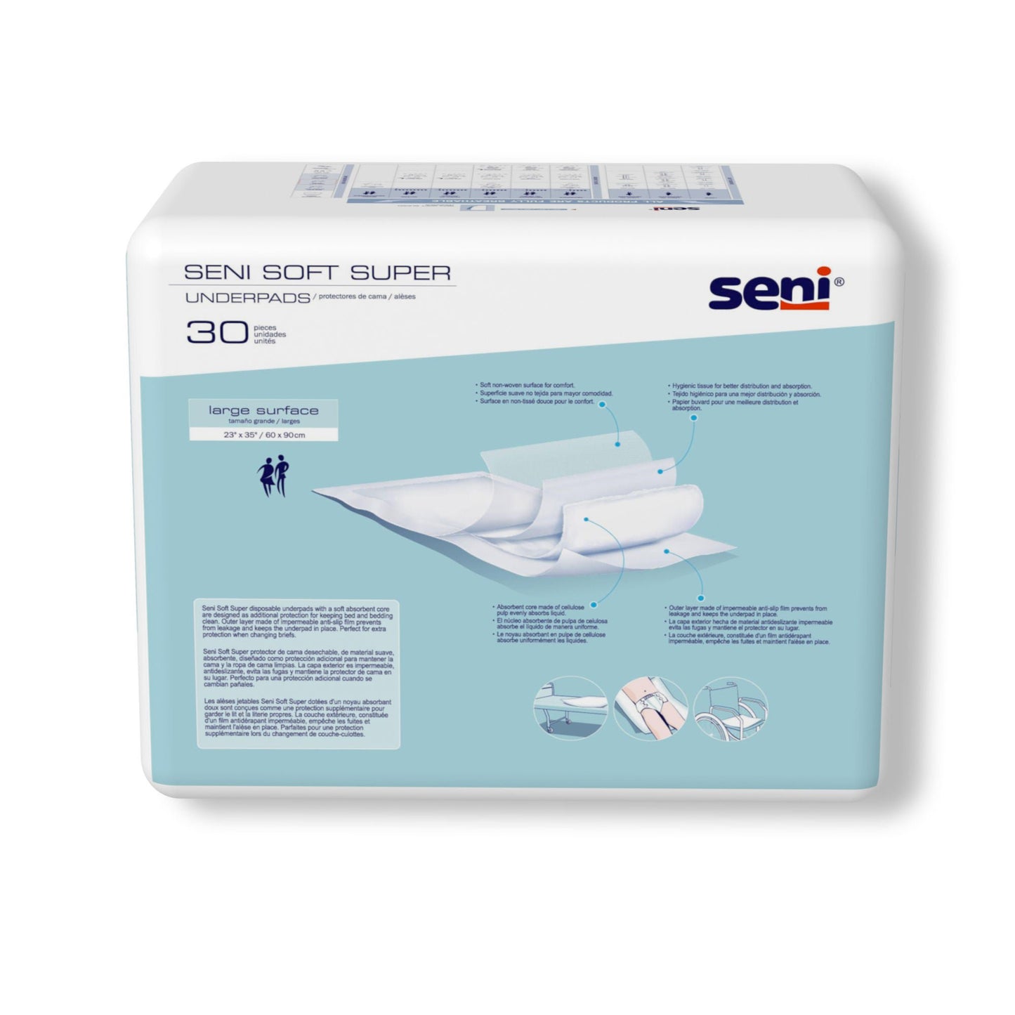 Seni® Soft Super Underpad, Level 2 Absorbency