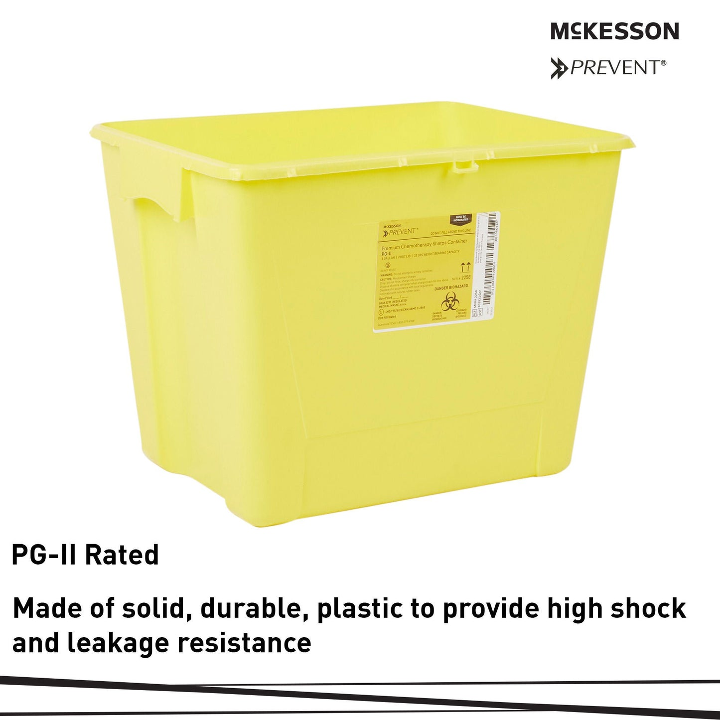McKesson Prevent® Sharps Container, 8 Gallon