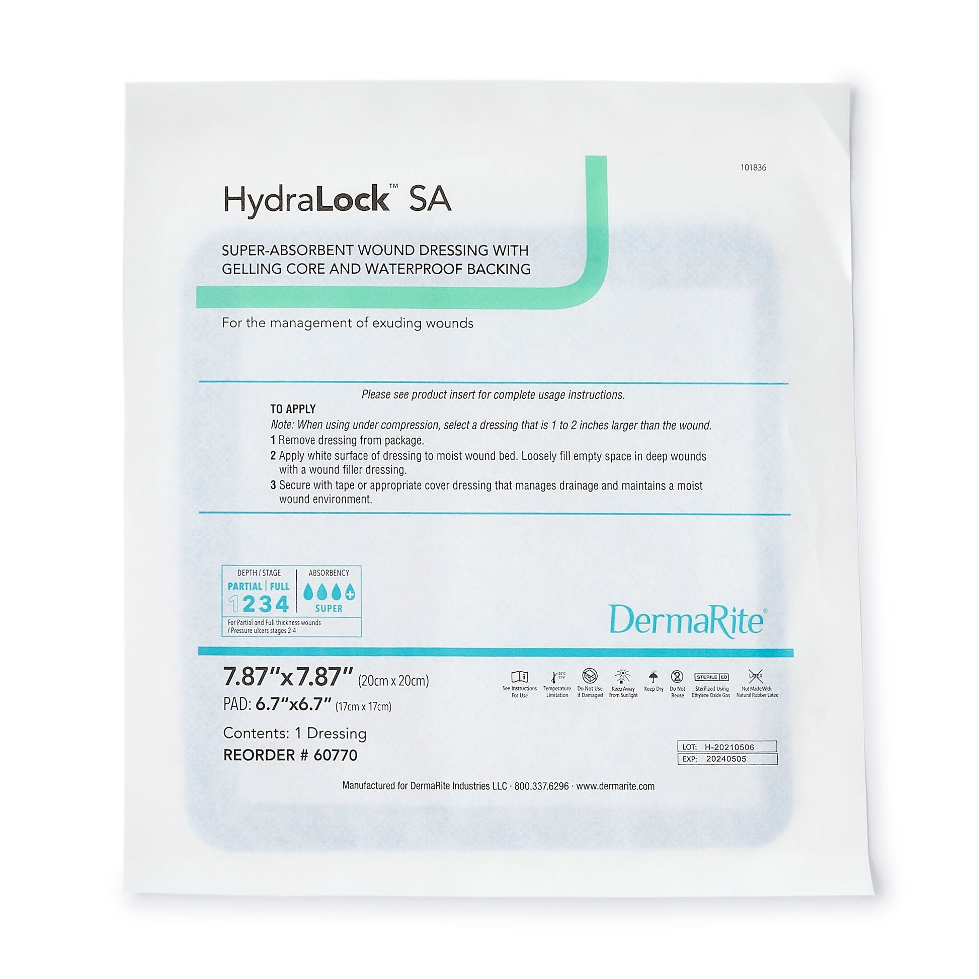 HydraLock™ SA Super Absorbent Dressing