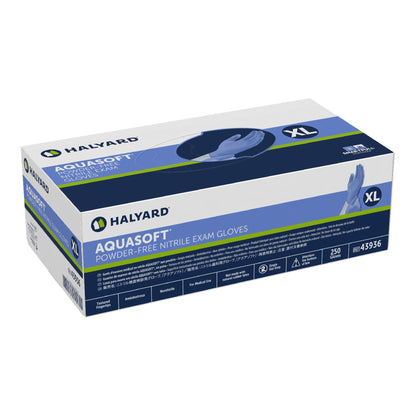 Aquasoft® Nitrile Exam Gloves, Blue - view 3