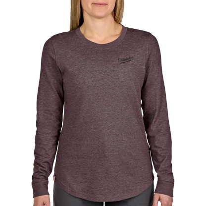 Milwaukee Women's FREEFLEX Hybrid Tee - Long Sleeve Purple 2X F552P-2X