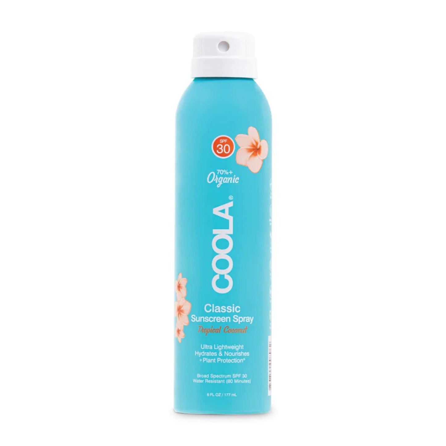 Coola® Clear Body Sunscreen Spray SPF 30 Tropical Coconut Scent, Can