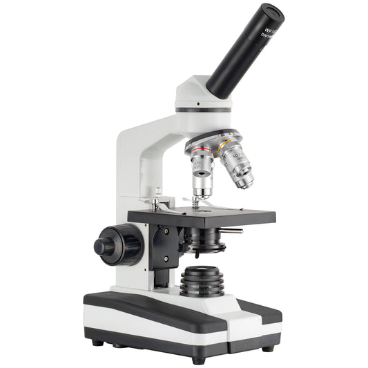 Student microscope EDM-MM4A-DAL3 with LED illumination and mechanical stage