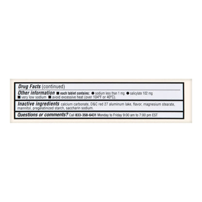 Foster & Thrive™ Stomach Relief 262 mg Bismuth Salicylate Chewable Tablets