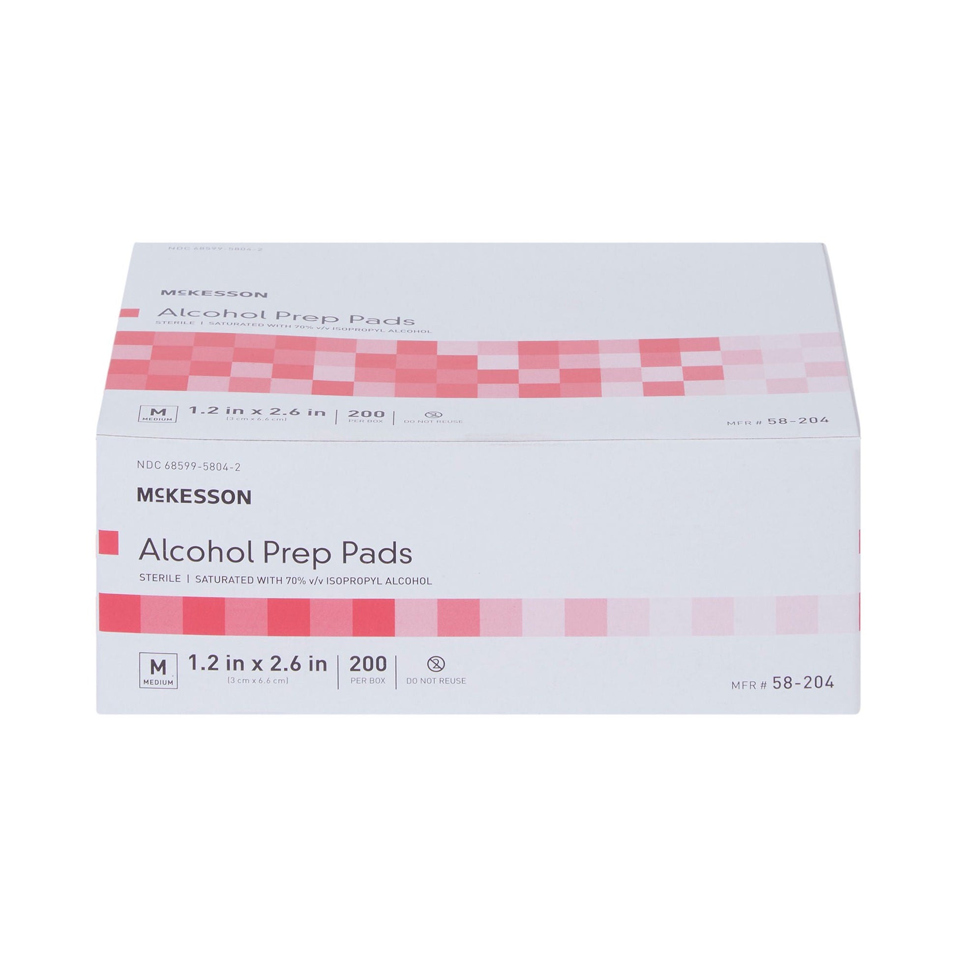 McKesson 70% Isopropyl Alcohol Prep Pad, Medium