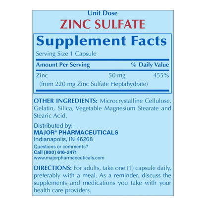 Major® 220-mg Zinc Sulfate Capsules