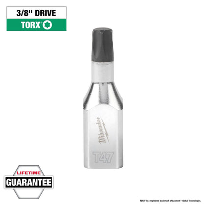 Milwaukee 3/8" Drive T47 TORX Bit Socket 45-34-1016 | 3/8 in Drive