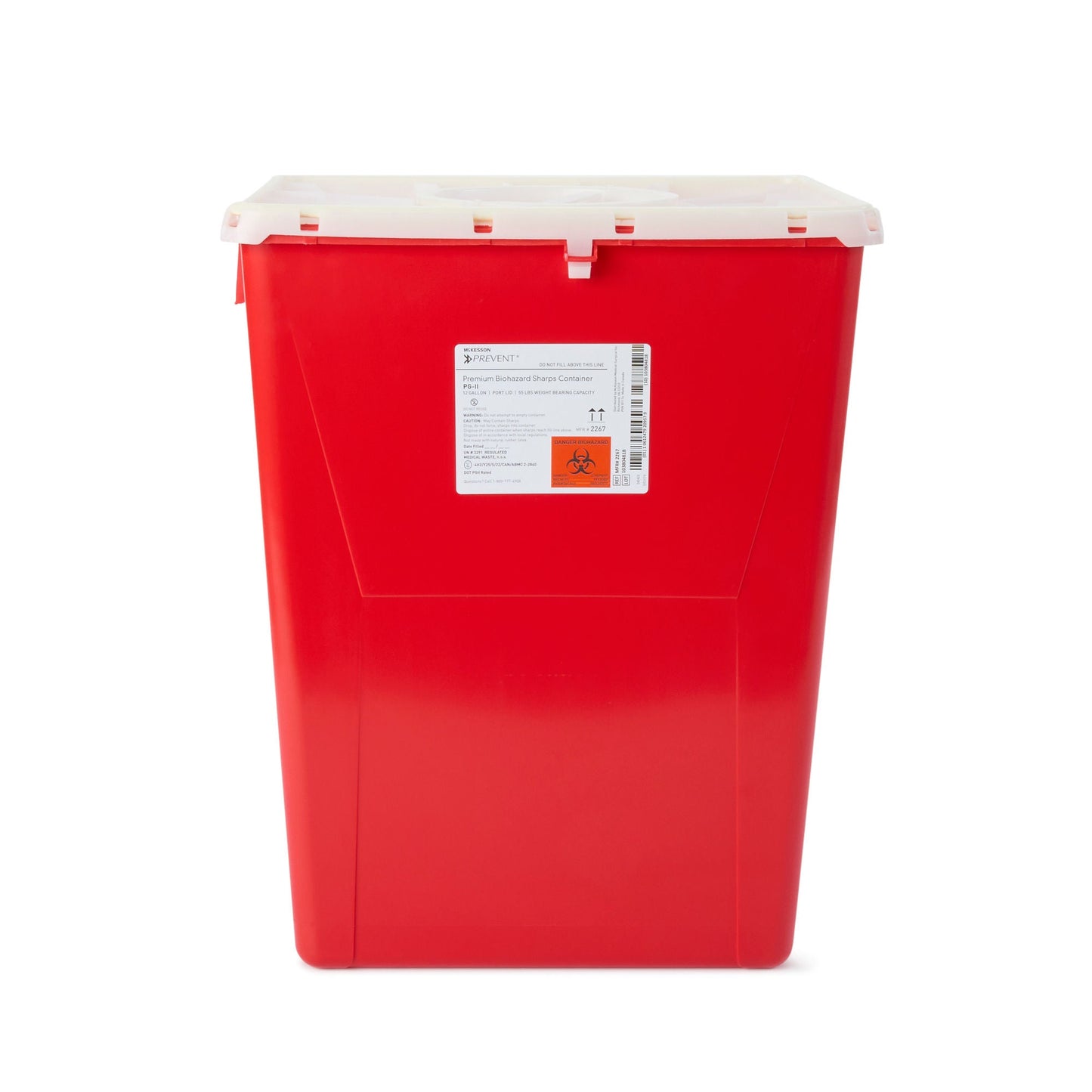 McKesson Prevent® Sharps Container, 12 Gallon