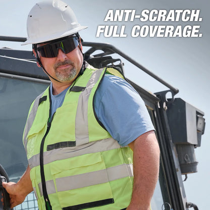 Milwaukee Wrap Around Safety Glasses - Tinted Anti-Scratch Lenses 48-73-2504