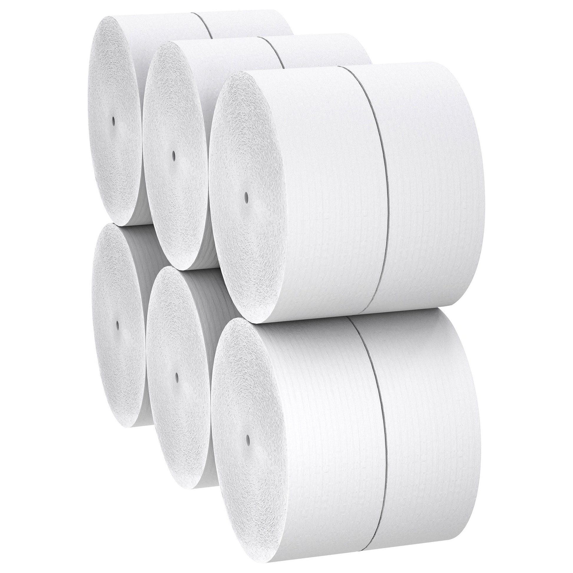 Scott Essential Coreless JRT Toilet Tissue White 1-Ply Jumbo Size Coreless Roll Continuous Sheet 3-3/