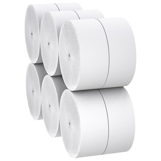 Scott Essential Coreless JRT Toilet Tissue White 1-Ply Jumbo Size Coreless Roll Continuous Sheet 3-3/