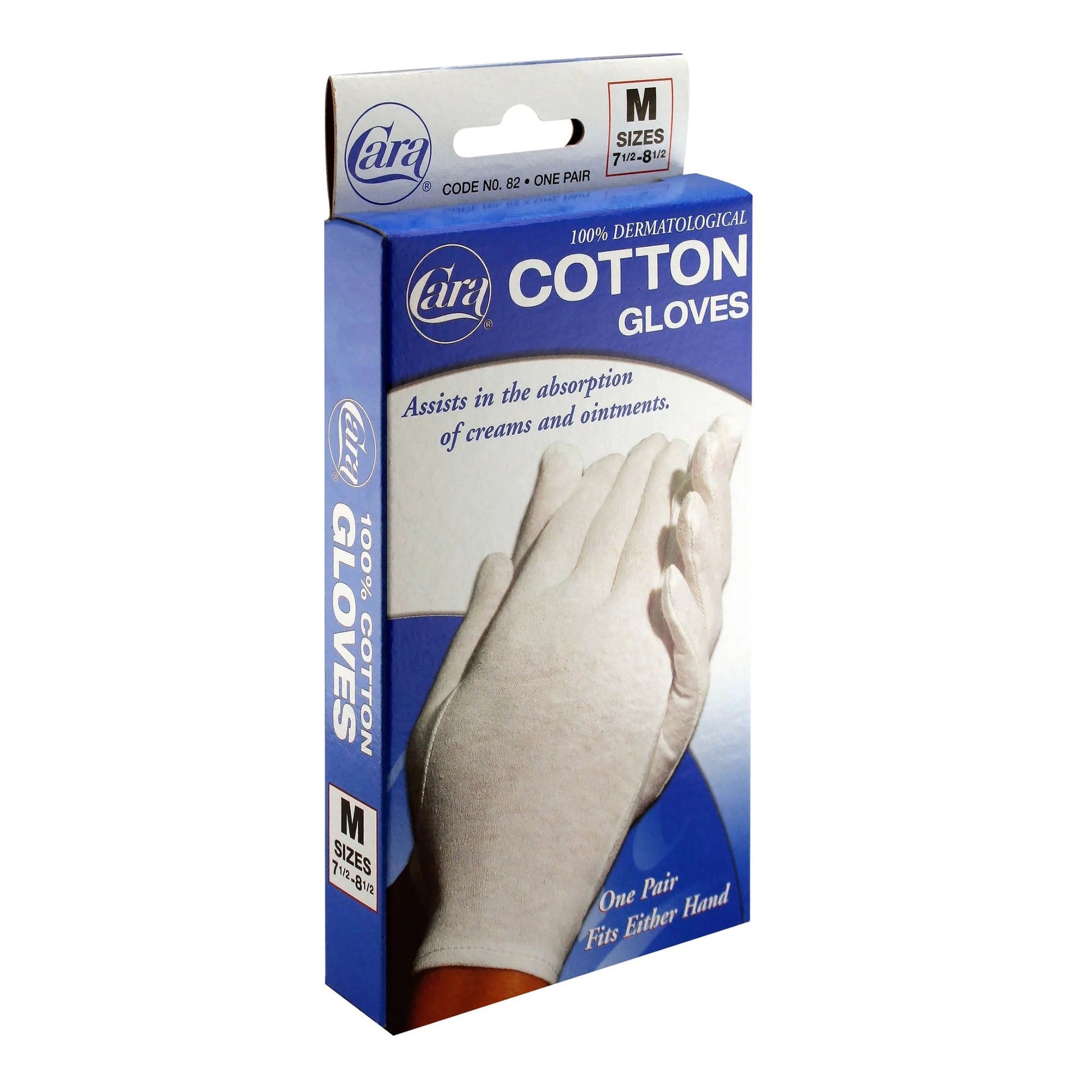 Cara Cotton Utility Gloves, White - view 2