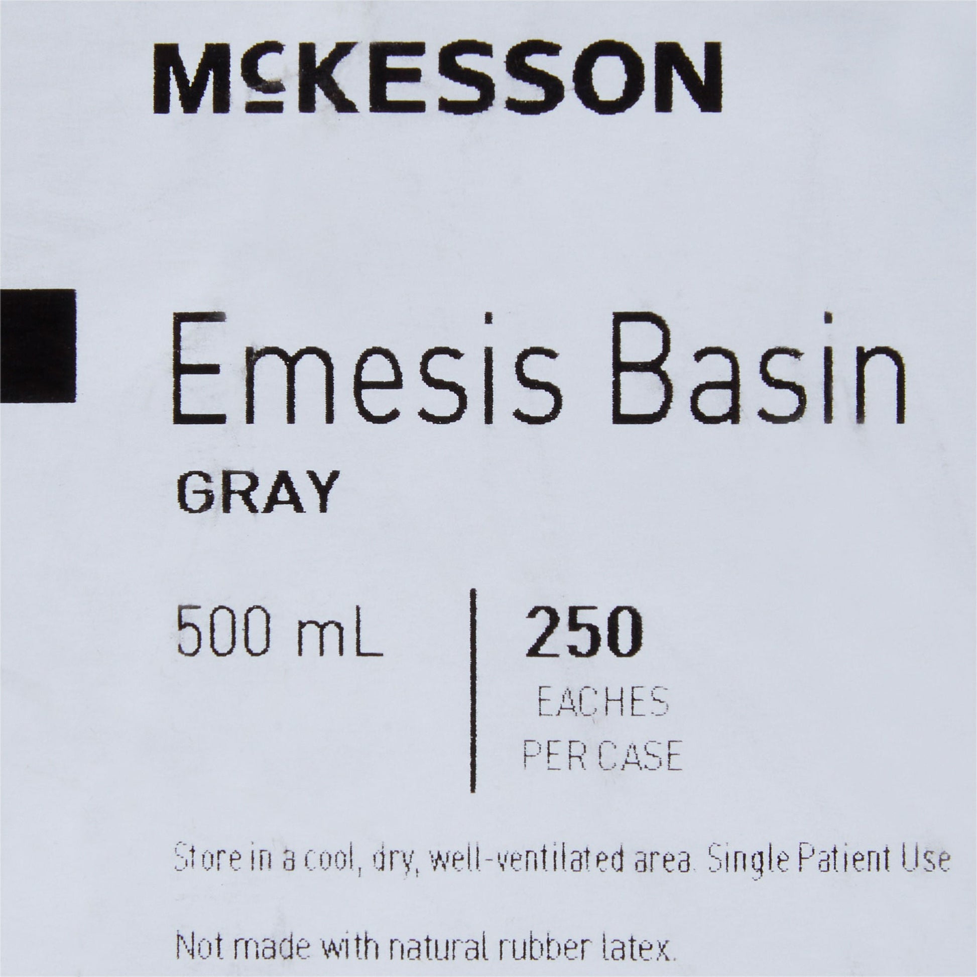 McKesson Emesis Basin, Capacity, Graphite Color