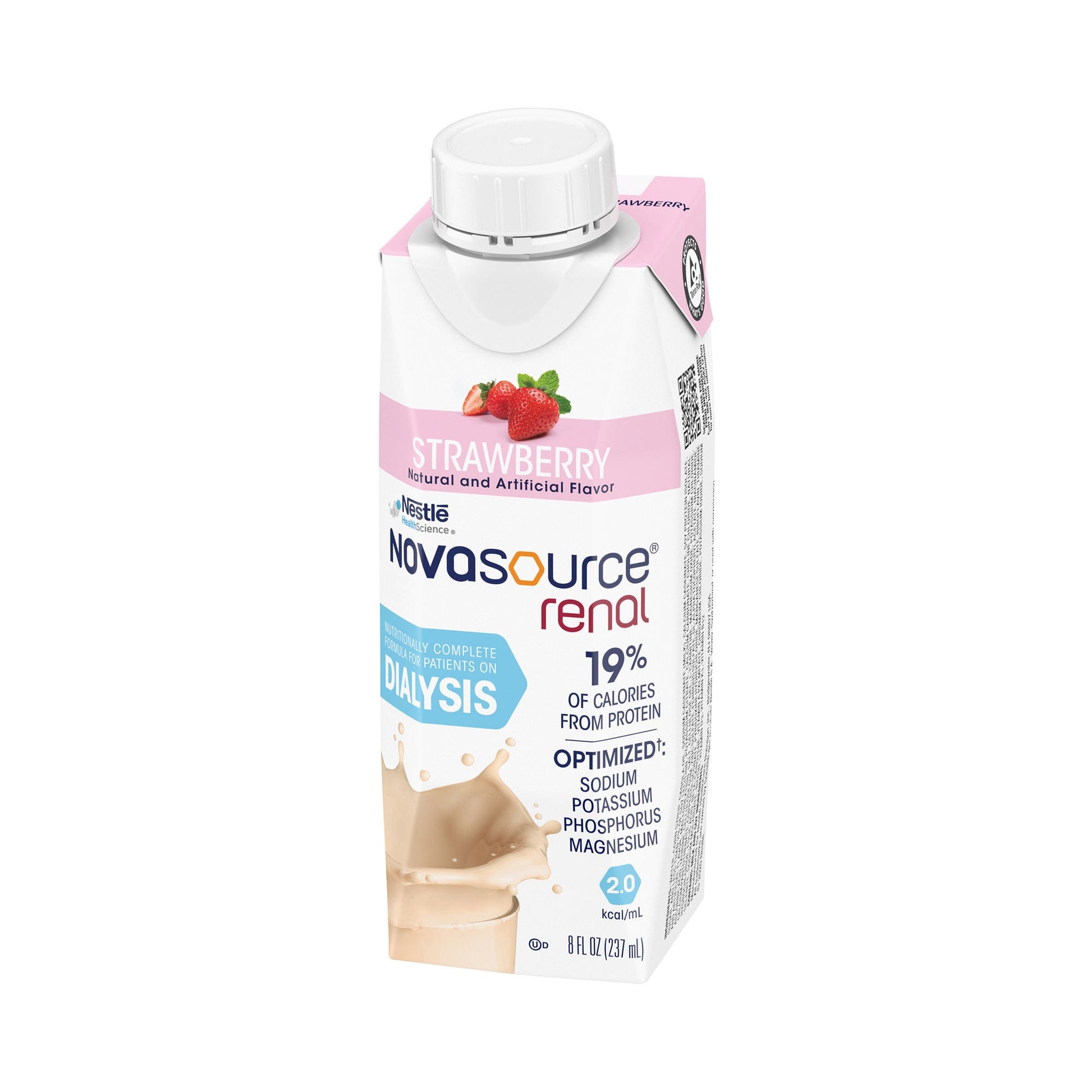 Novasource® Renal Strawberry Formula for Patients on Dialysis, Carton