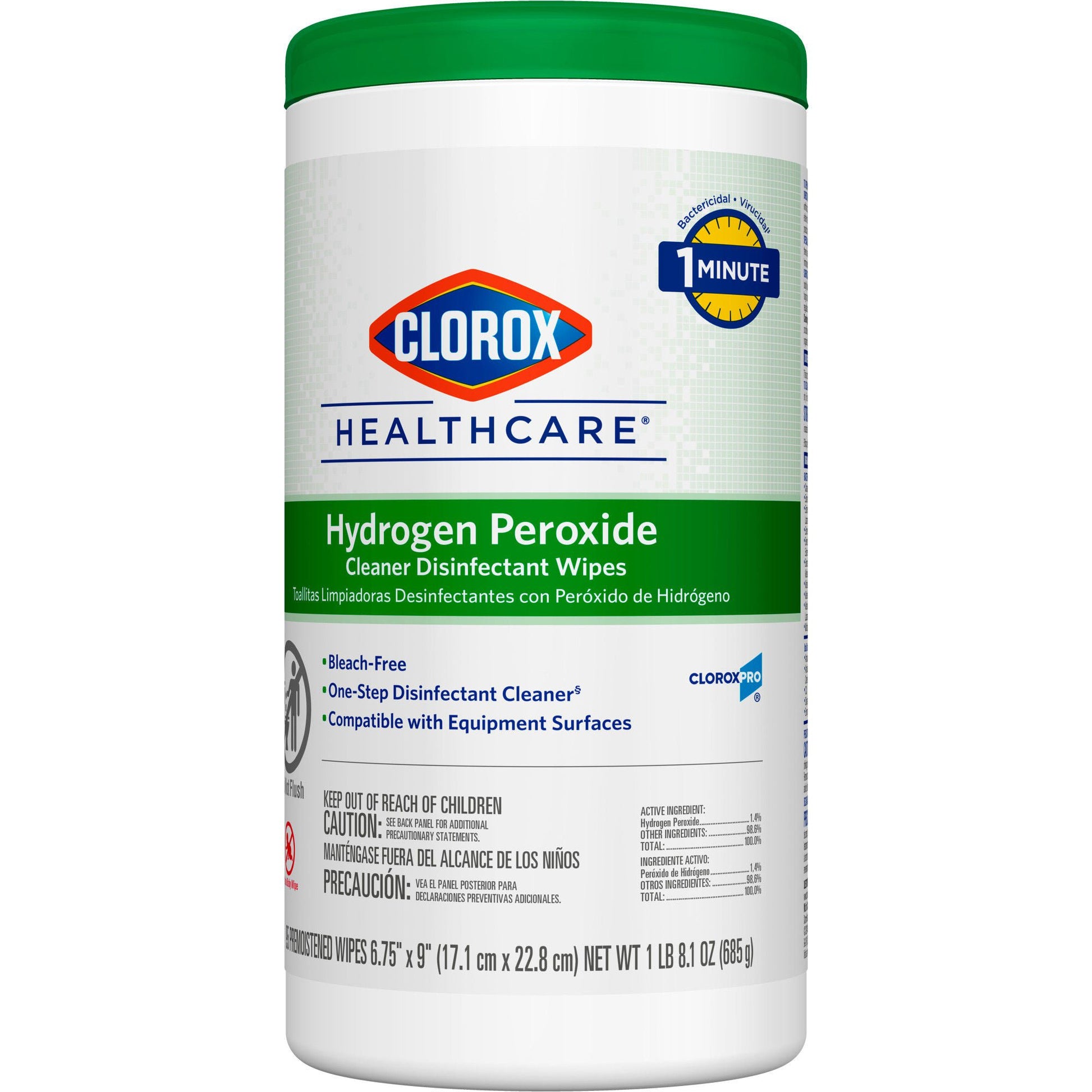 Clorox Healthcare® Hydrogen Peroxide Cleaner Disinfectant Wipes