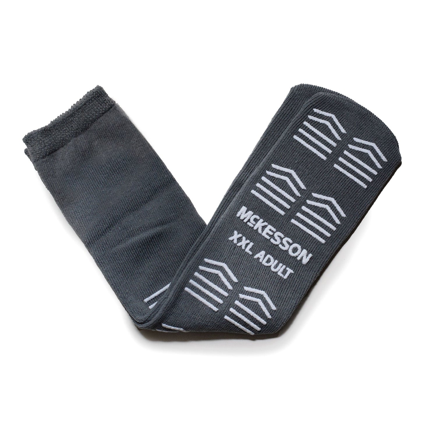 McKesson Slipper Socks, Single Tread, 2X-Large, Gray