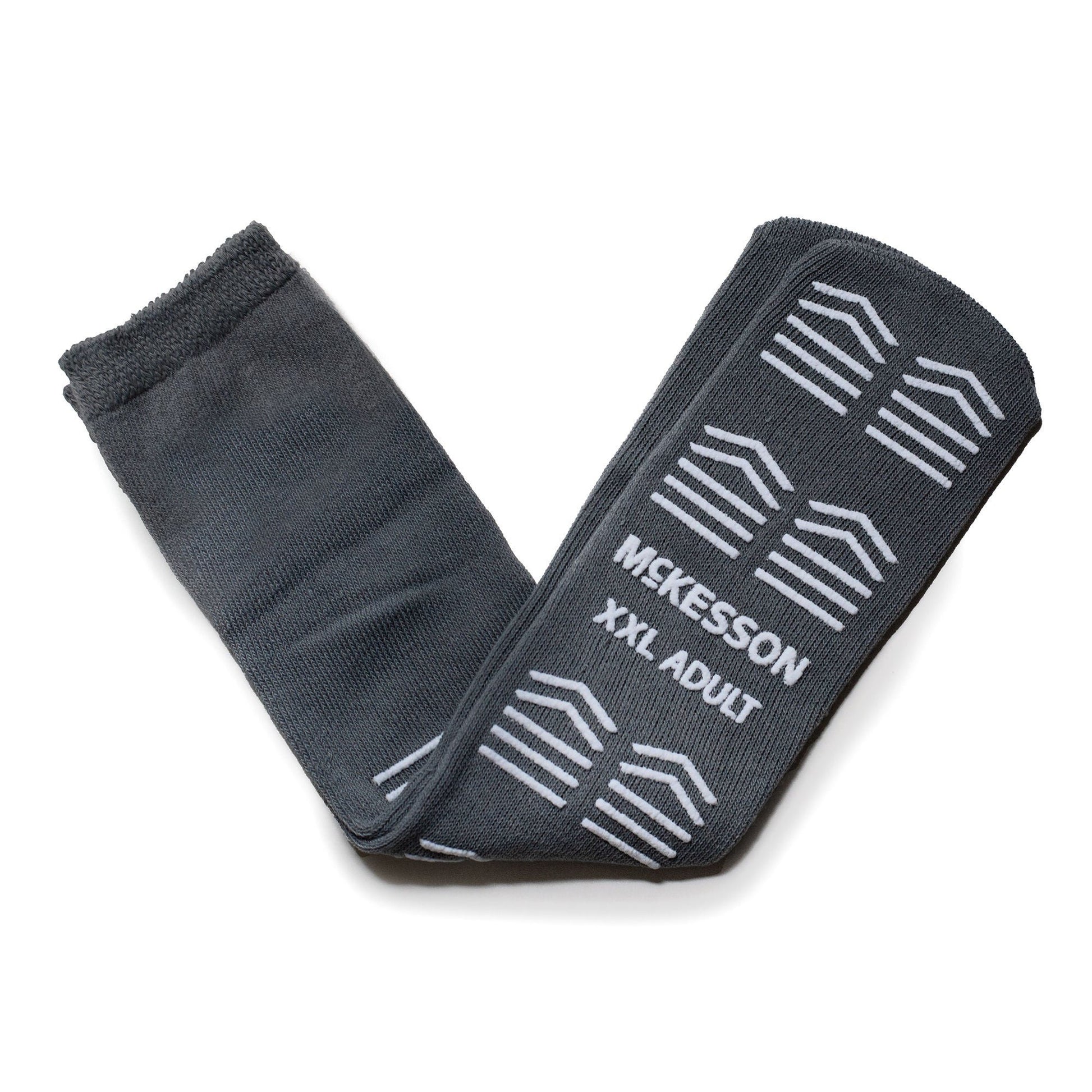 McKesson Slipper Socks, Single Tread, 2X-Large, Gray