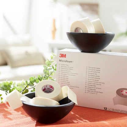 3M™ Microfoam™ Foam / Acrylic Adhesive Medical Tape, White