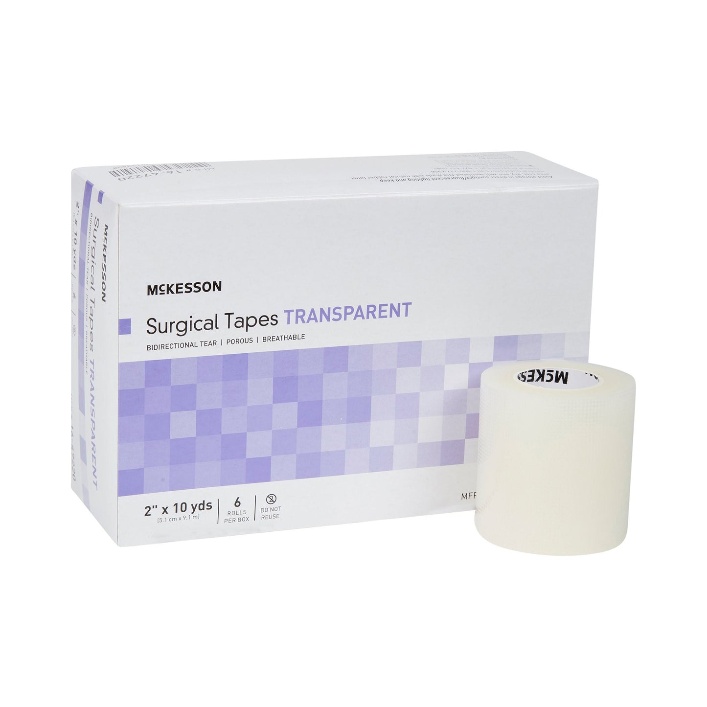McKesson Plastic Medical Tape, Transparent