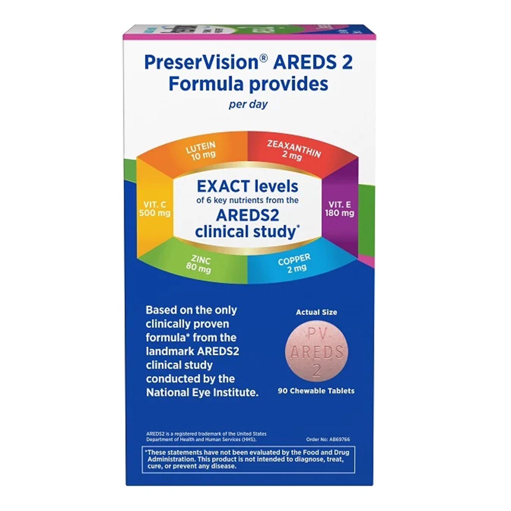 Bausch + Lomb PreserVision AREDS 2 Chewables, Mixed Berry Flavor