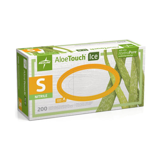Aloetouch® Ice™ Nitrile Exam Gloves, Green