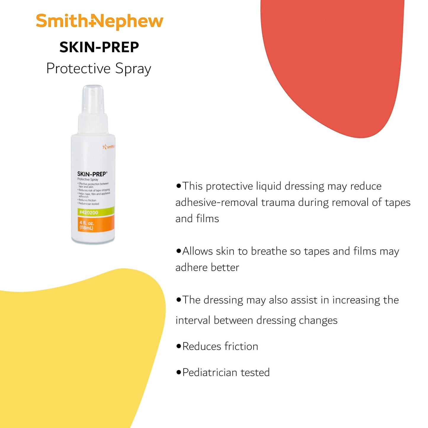 Smith & Newphew Skin-Prep™ Skin Prep Spray, Pump Spray Bottle