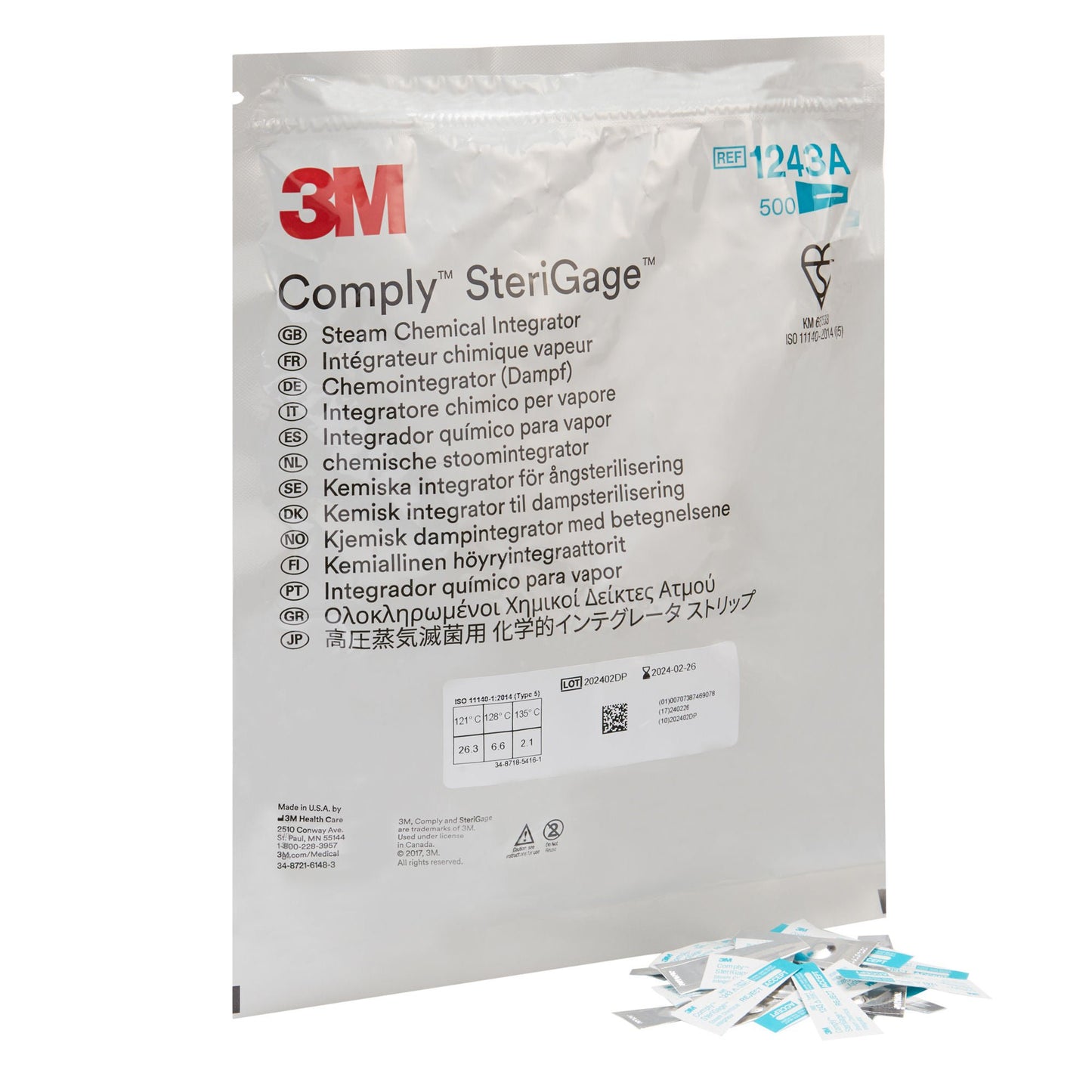 3M™ Comply™ SteriGage Chemical Integrator, Steam