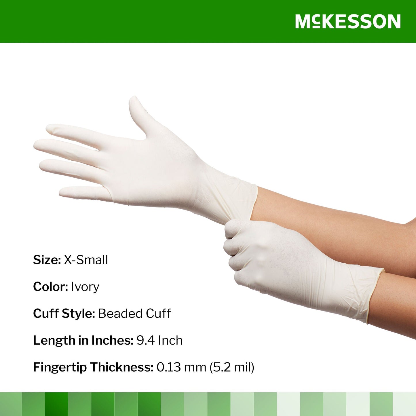 McKesson Confiderm® CL Latex Exam Gloves, Ivory - view 2