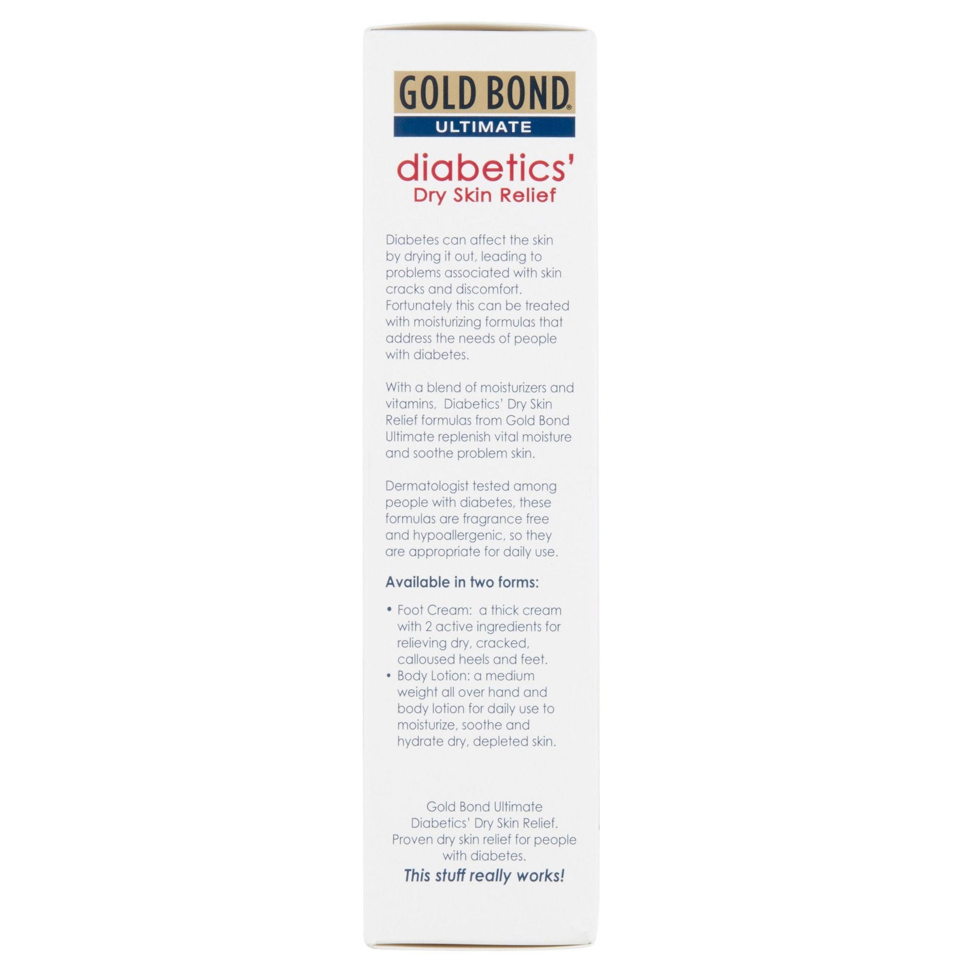 Gold Bond Medicated Diabetics' Foot Moisturizer Tube Unscented Cream