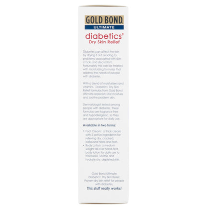 Gold Bond Medicated Diabetics' Foot Moisturizer Tube Unscented Cream