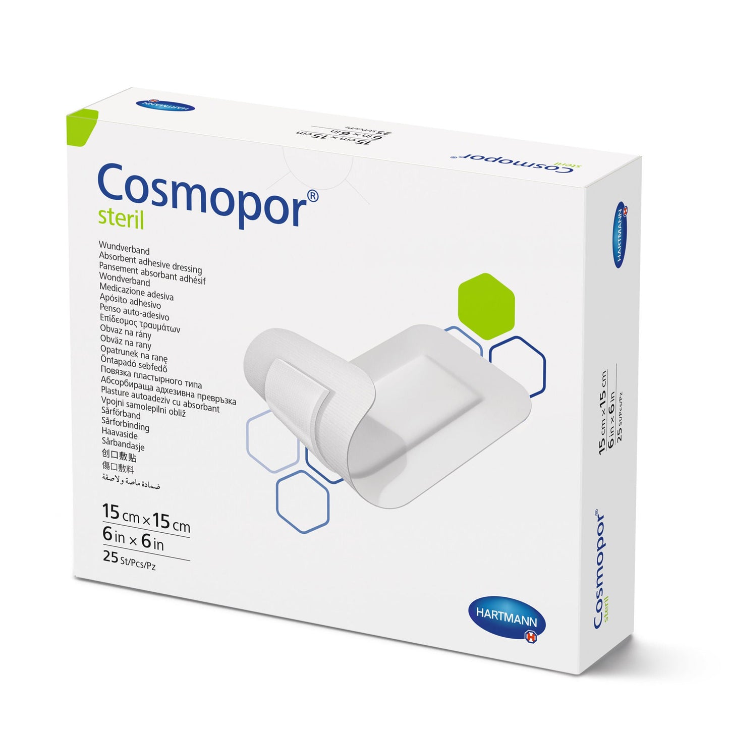Cosmopor Steril Island Dressing Square Sterile Water Resistant Backing
