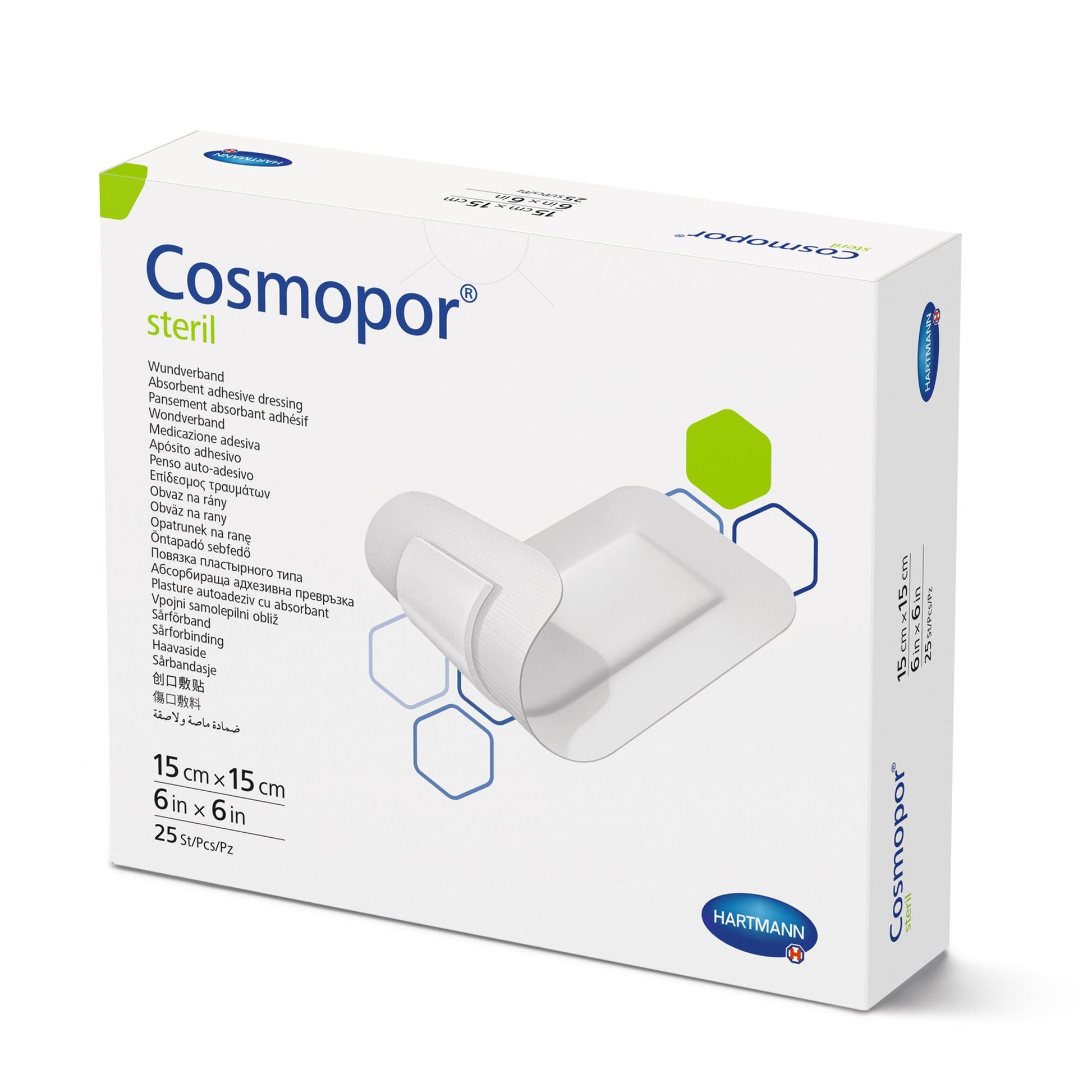 Cosmopor Steril Island Dressing Square Sterile Water Resistant Backing