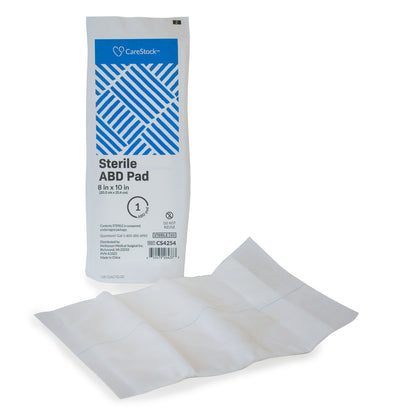 CareStock™ Sterile Abdominal Pad, – Nonwoven Cellulose ABD Pads