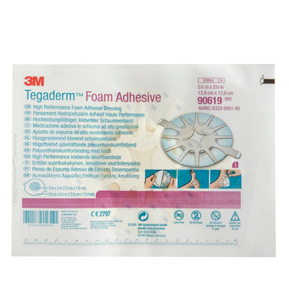 3M™ Tegaderm™ High Performance Adhesive w/ Border Foam Dressing