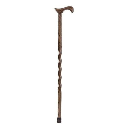 Brazos™ Twisted Oak Derby Cane, 37 Inch Height, Flint Color