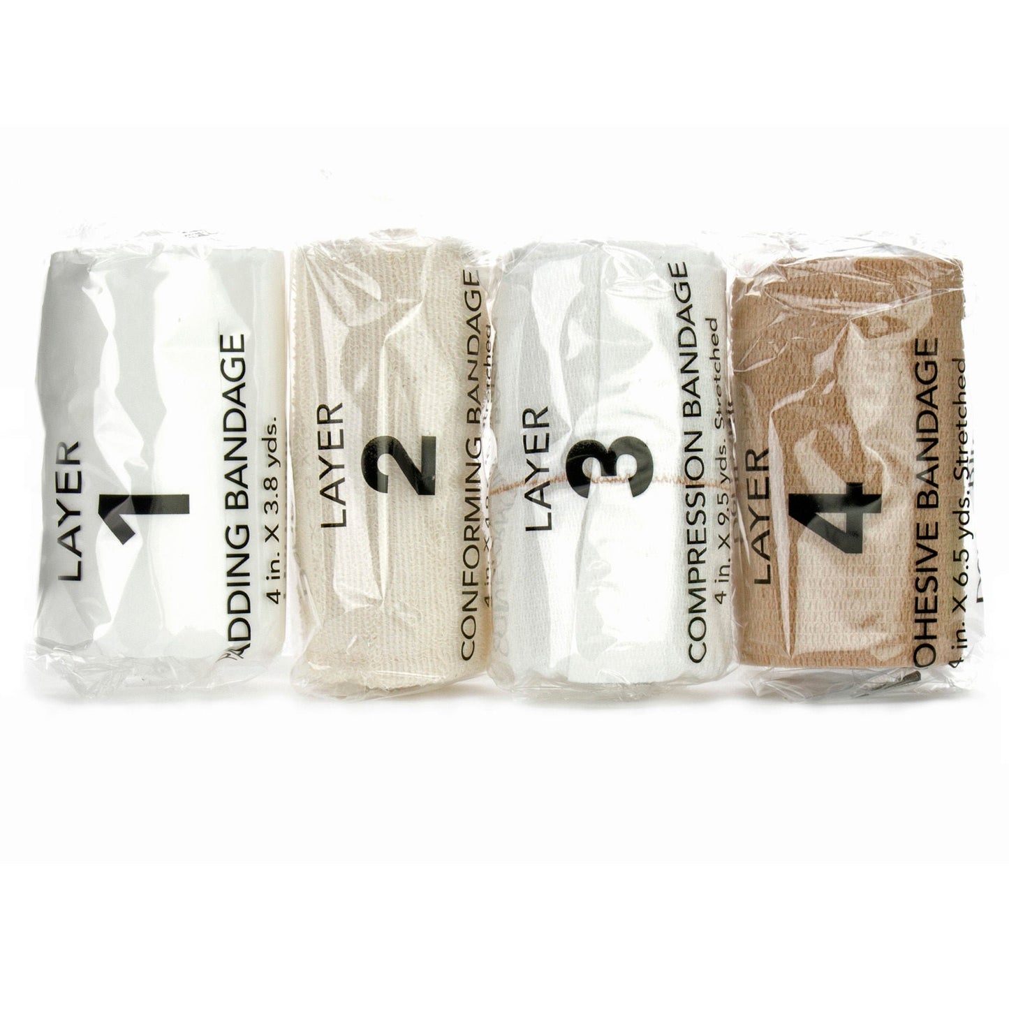 FlexPress4™ Self-adherent / Tape Closure 4 Layer Compression Bandage System
