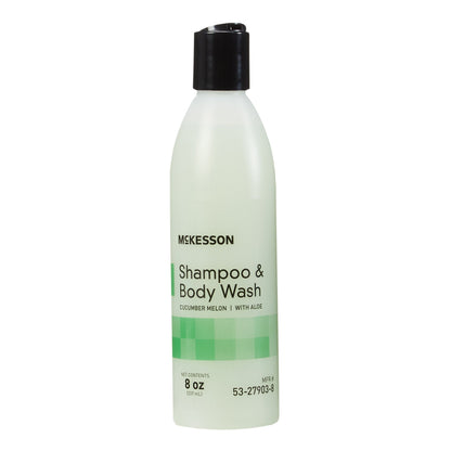 McKesson Shampoo and Body Wash, Cucumber Melon Scent, Squeeze Bottle