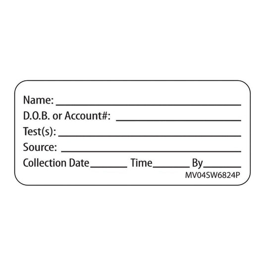 MedVision® Pre-Printed / Write On Label, Patient Information