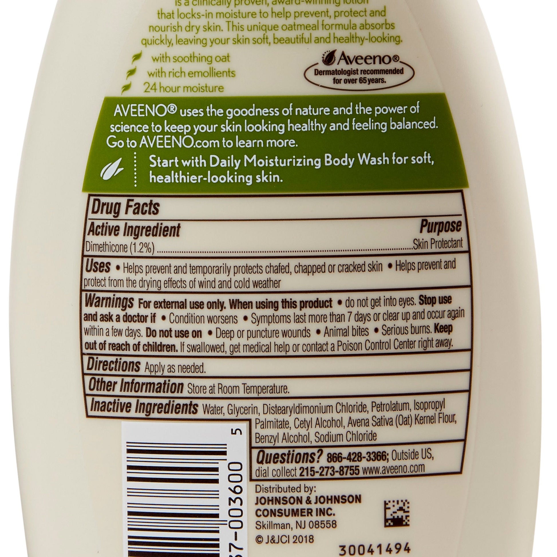 Aveeno® Daily Moisturizing Body Lotion, Bottle